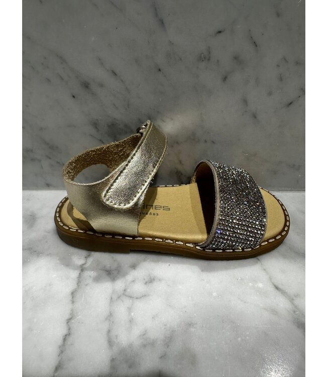 Andanines Sandalen Vaquetilla Champagne Glitter