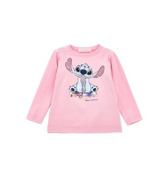 Monnalisa Shirt Lange Mouwen Stitch Roze