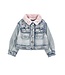 Monnalisa Denim Jasje Diamantjes