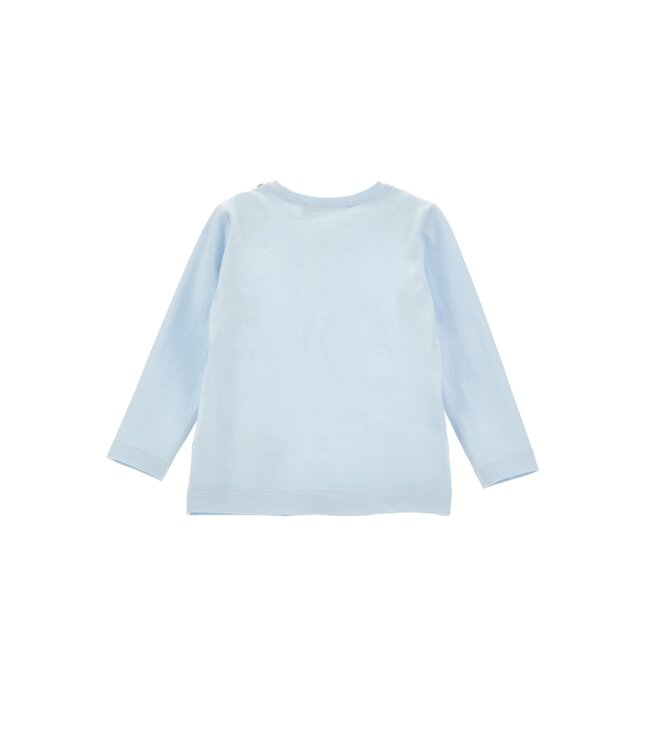 Monnalisa Shirt Lange Mouwen Strik Diamantjes