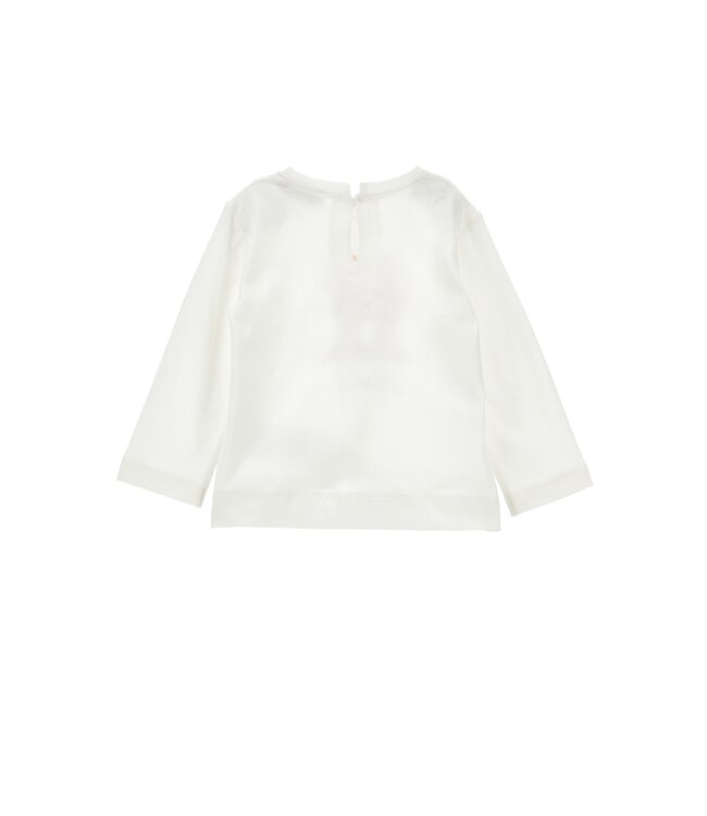 Monnalisa Baby Shirt Lange Mouwen Meisje met Velvet Strik