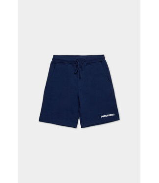 Dsquared D2Kids Junior Drawstring Logo Shorts Dark Blue