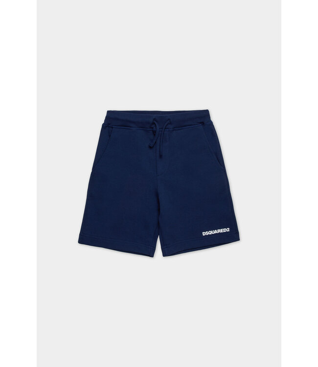 Dsquared D2Kids Junior Drawstring Logo Shorts Dark Blue