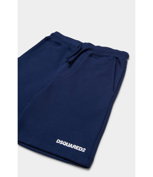 Dsquared D2Kids Junior Drawstring Logo Shorts Dark Blue