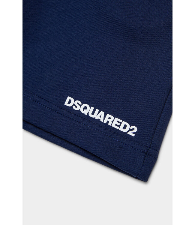 Dsquared D2Kids Junior Drawstring Logo Shorts Dark Blue