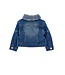 Monnalisa Baby Denim Jasje gevoerd met Strikjes