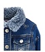 Monnalisa Baby Denim Jasje gevoerd met Strikjes