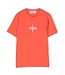 Stone Island Tshirt Oranje Rood Logo Wit