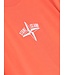 Stone Island Tshirt Oranje Rood Logo Wit
