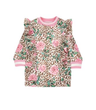 Monnalisa Jurk Panterprint en Rozen