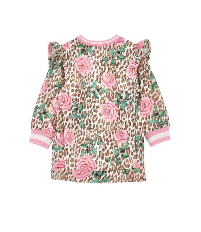 Monnalisa Jurk Panterprint en Rozen