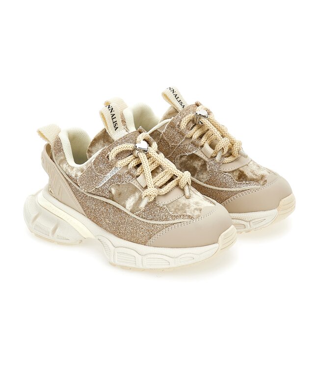 Monnalisa Sneaker Goud Glitter