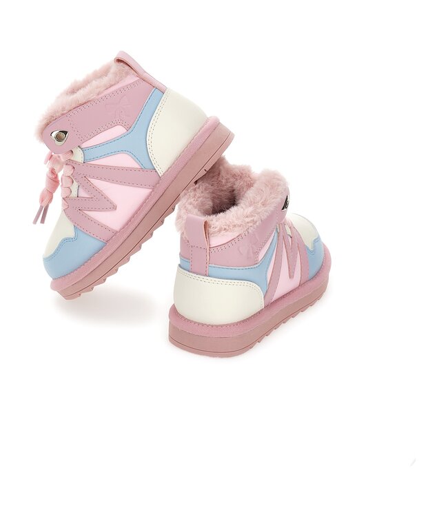 Monnalisa Sneaker Gevoerd Roze/Lichtblauw/Wit