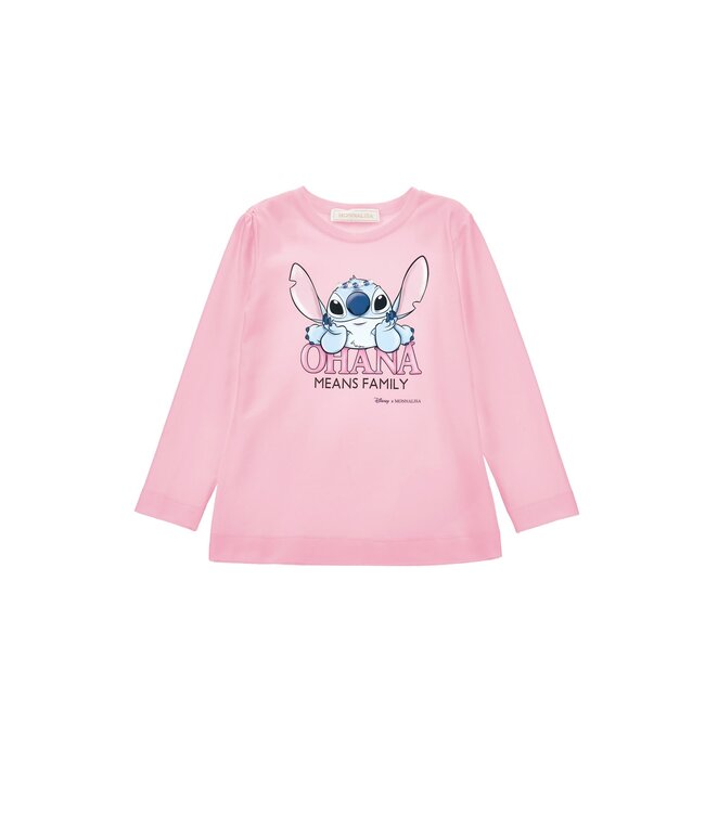 Monnalisa Shirt Lange Mouwen Stitch Ohana Means Family