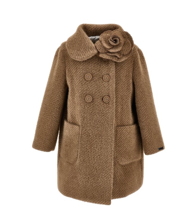 Monnalisa Jas Mantel Bruin