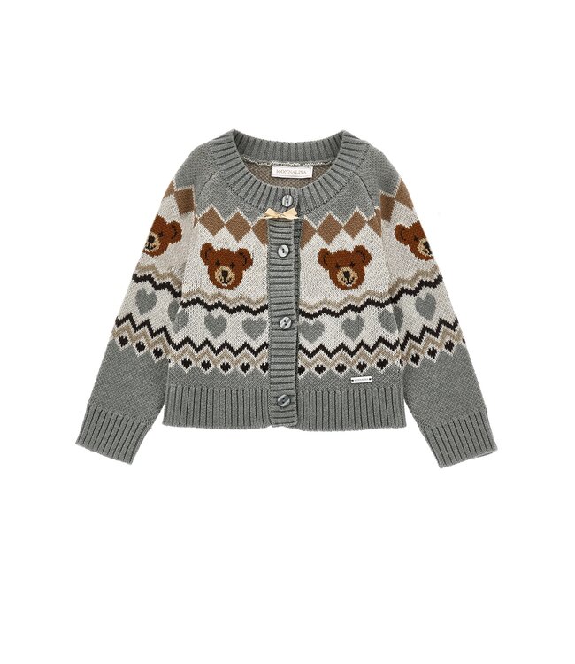 Monnalisa Vestje Grijs met Beren