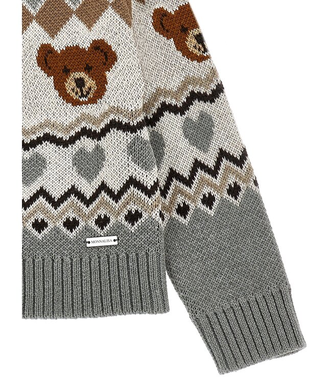 Monnalisa Vestje Grijs met Beren