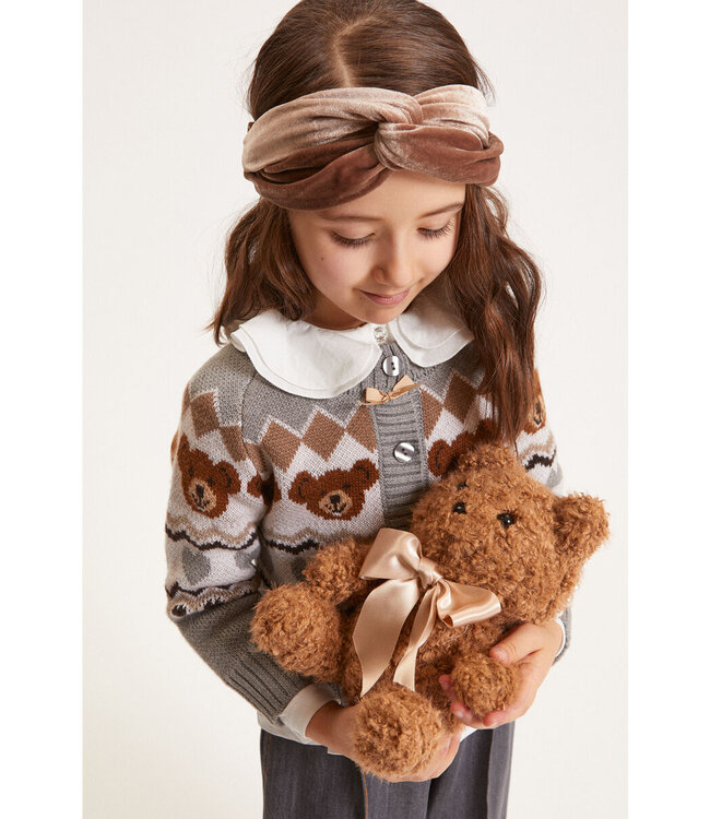 Monnalisa Vestje Grijs met Beren