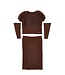 Monnalisa 2 Delige set Trui met losse mouwen + Rok Bruin