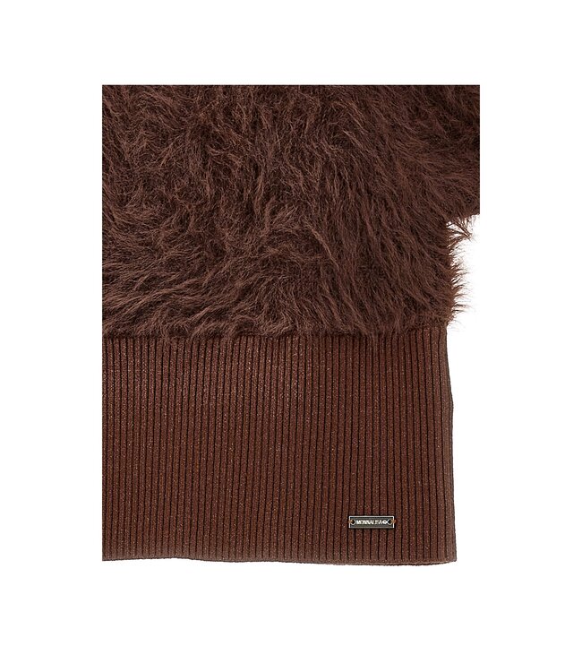 Monnalisa 2 Delige set Trui met losse mouwen + Rok Bruin