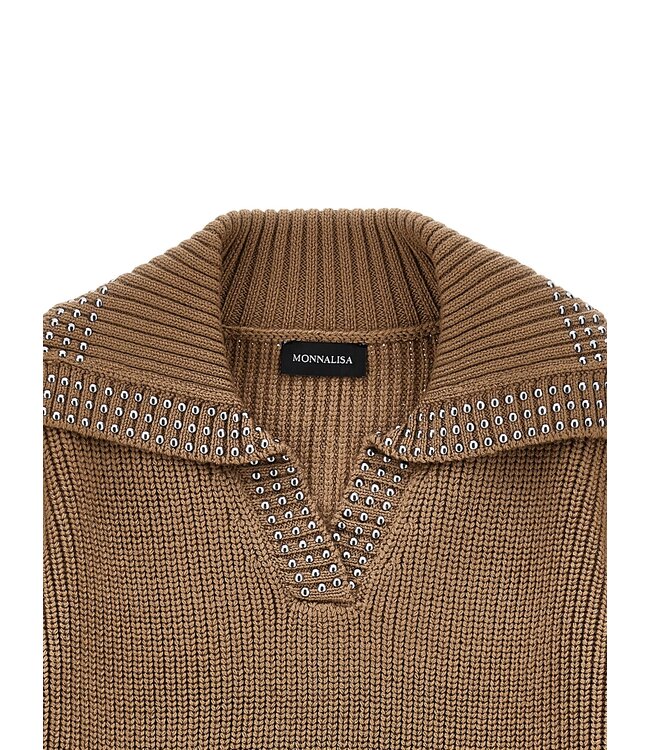 Monnalisa Trui met Studs op de kraag