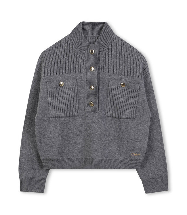 Chloe Knitted Joggingpak Chloe Grijs