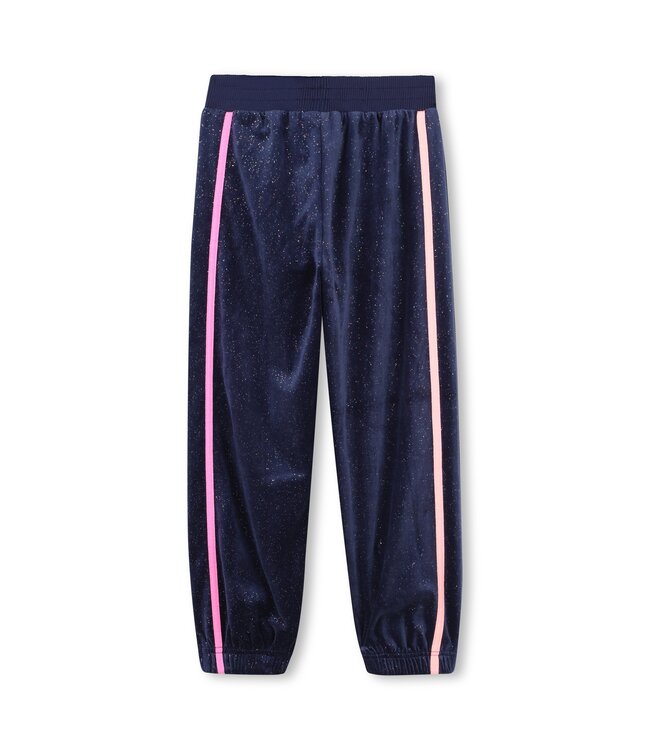 Billieblush Joggingpak Velours Donkerblauw Glitter