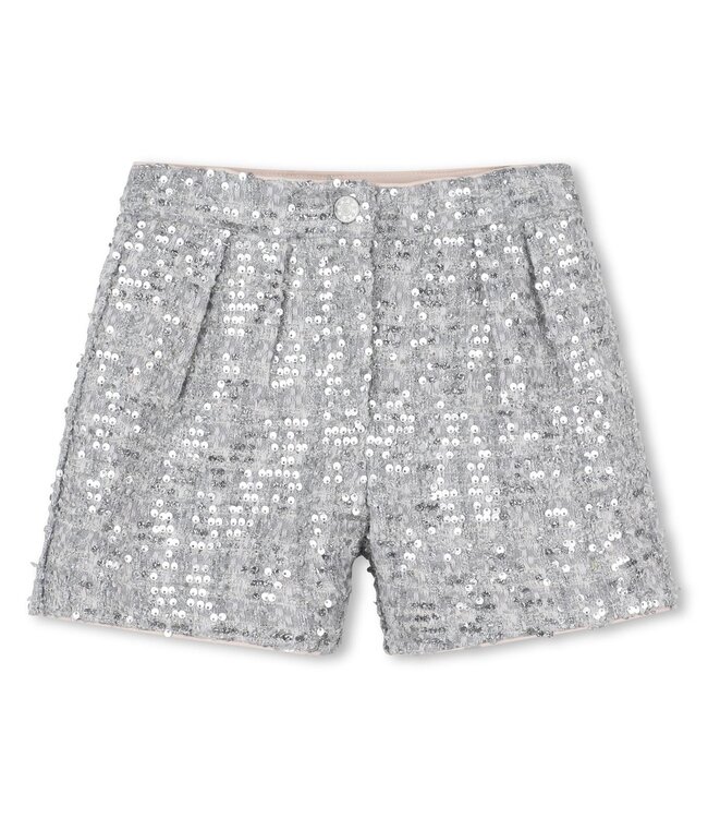 Billieblush Pailletten Short Zilver