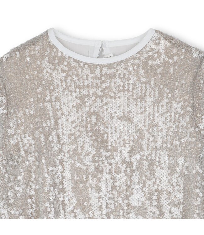 Billieblush Pailletten Jurk Light Gold