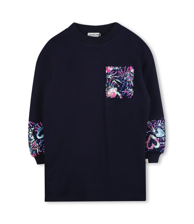 Billieblush Jurk Donkerblauw Hartjes en Sterren