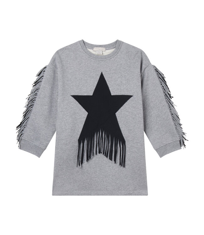 Stella Mccartney Jurk Star Graphic Fringed