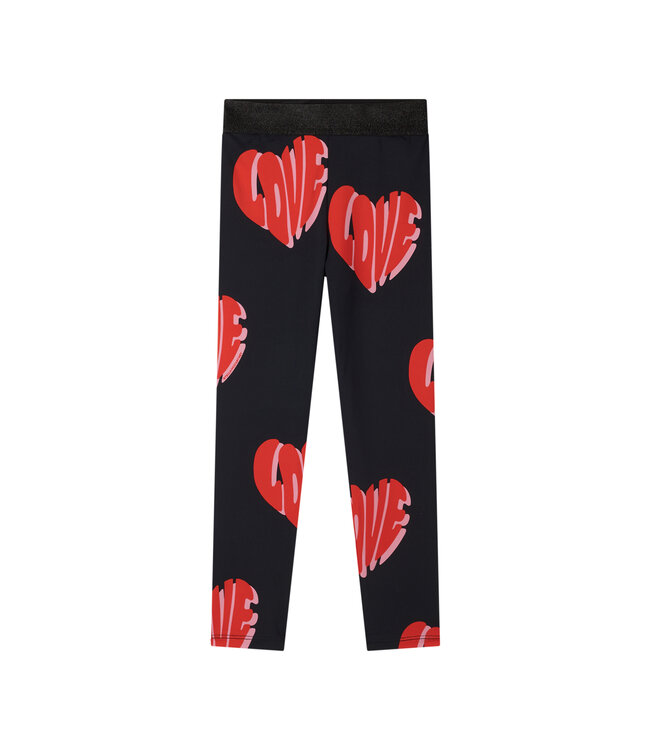 Stella Mccartney Legging Zwart met Hart Love