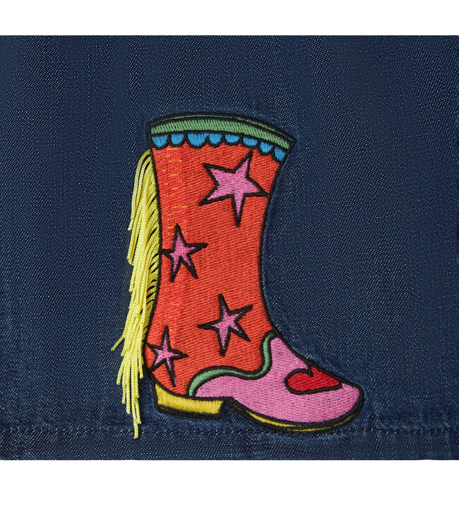 Stella Mccartney Rokje Denim met Cowboylaars