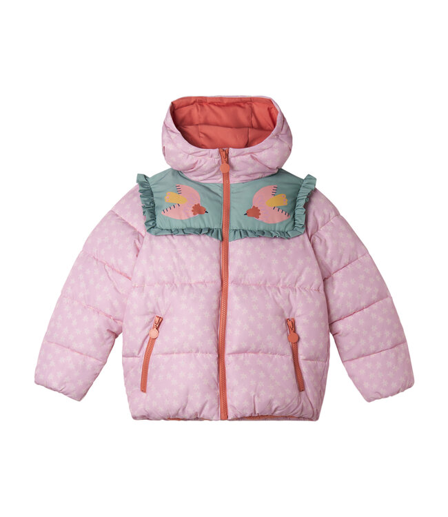 Stella Mccartney Winterjas Roze met Oranje ritsjes