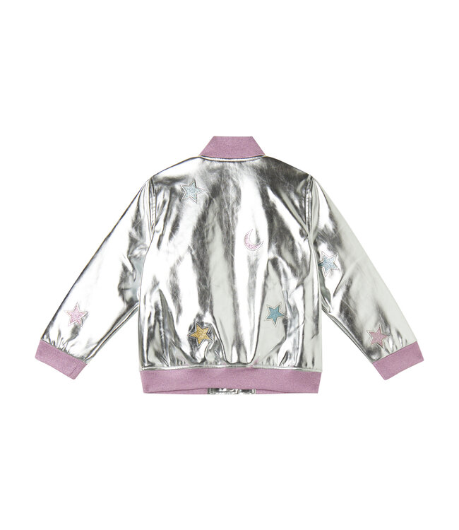 Stella Mccartney Baseball Jas Zilver met Sterren en Maantjes