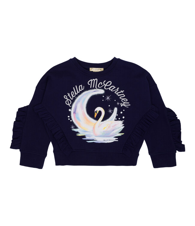 Stella Mccartney Sweater Donkerblauw met Zwaan