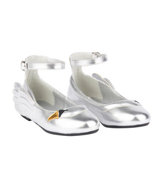 Stella Mccartney Ballerina Schoenen Zilver met Zwaan
