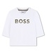 Boss Baby Shirt Lange Mouwen Wit BOSS Groen