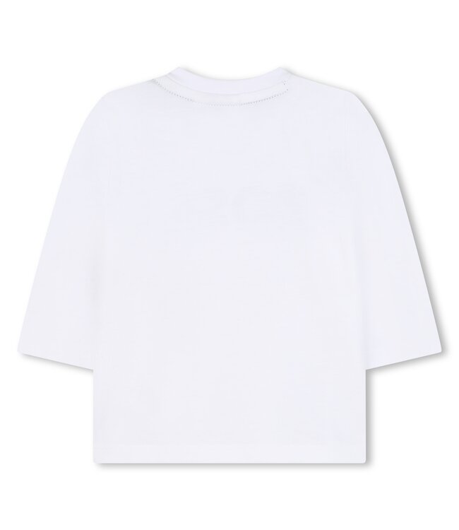 Boss Baby Shirt Lange Mouwen Wit BOSS Groen