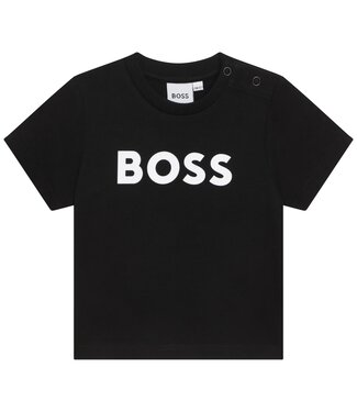 Boss Baby T-Shirt Zwart BOSS in het wit