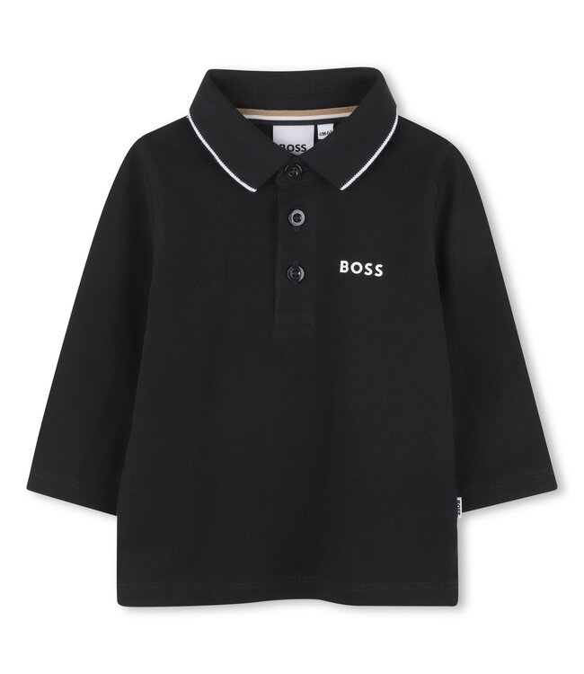 Boss Baby Polo Lange Mouwen Zwart