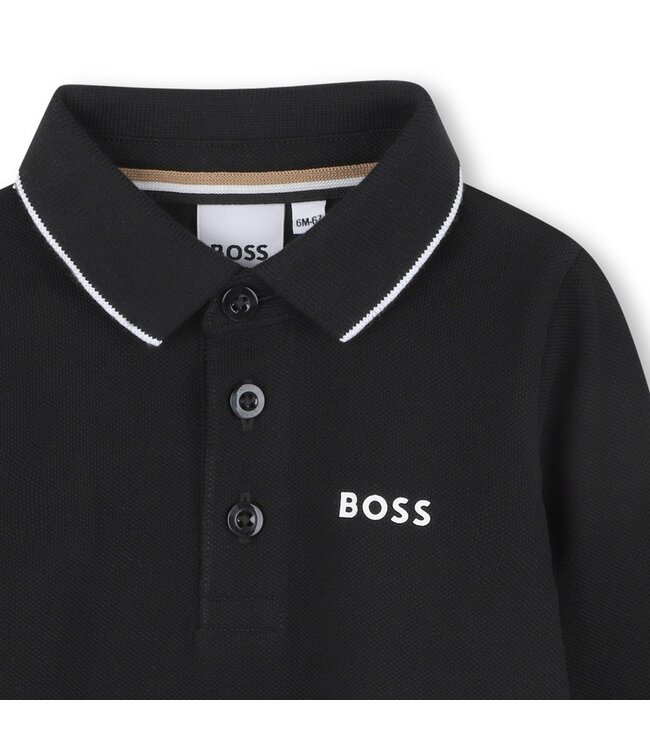 Boss Baby Polo Lange Mouwen Zwart