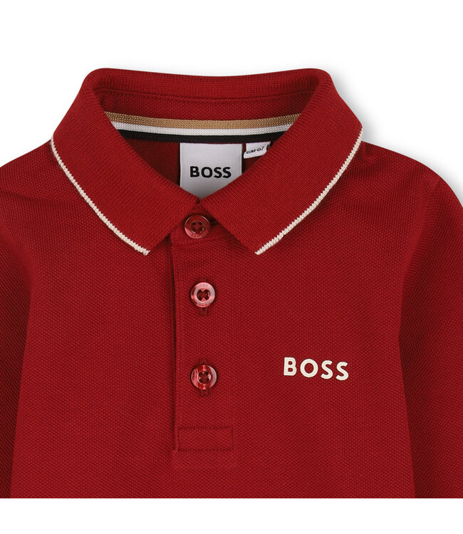 Boss Baby Polo Lange Mouwen Bordeaux