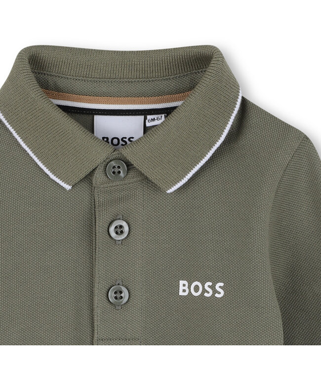 Boss Baby Polo Lange Mouwen Legergroen