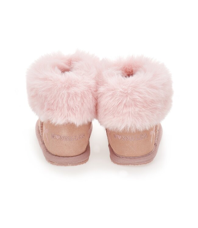 Monnalisa Winterlaarsje Roze met Strikjes