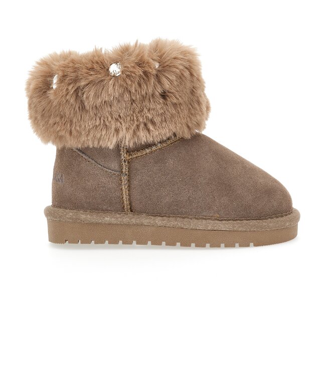 Monnalisa Winterlaarsje Bruin met Diamanten