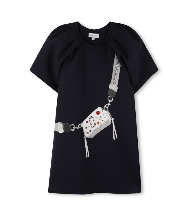 Marc Jacobs Jurk Navy met Tasje en Diamanten