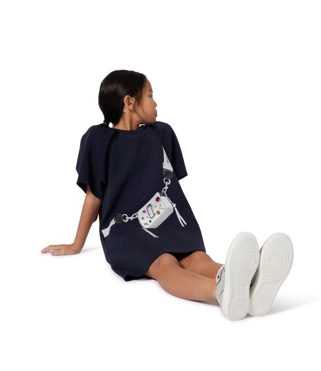 Marc Jacobs Jurk Navy met Tasje en Diamanten