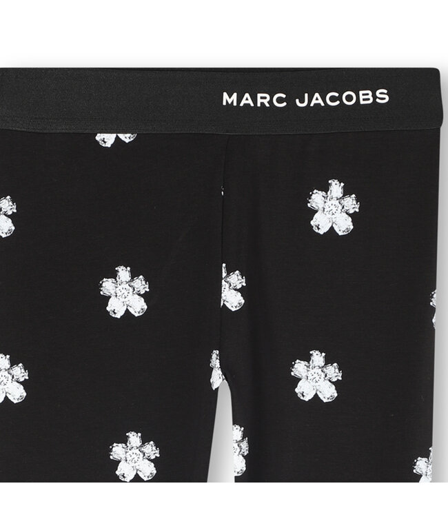 Marc Jacobs Legging Zwart met bloemen