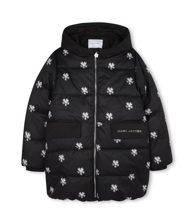 Marc Jacobs Winterjas Zwart met bloemen